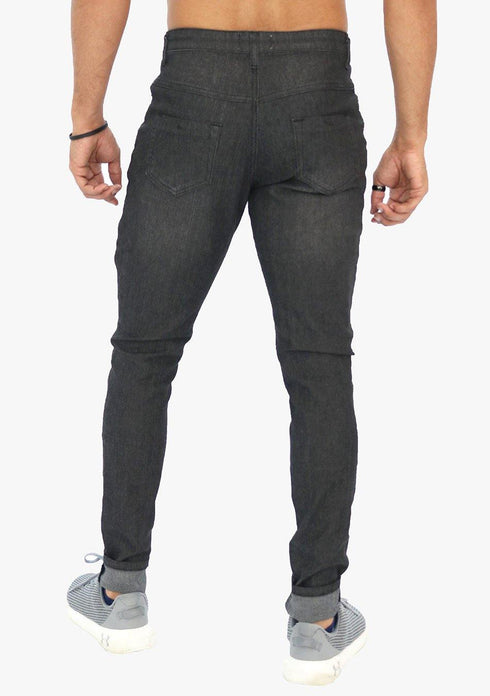 Men's AQ Skinny Fit Embellished DARK BLUE Stretch Jean "Bronx"